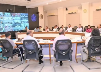 Chief Minister Mohan Charan Majhi chairs a meeting with district officials in Bhubaneswar, directing DMs to ensure uninterrupted supply of essential goods and curb misinformation amid the West Asia crisis.