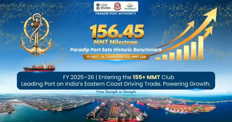 Paradip port registers historic high cargo handling in FY26