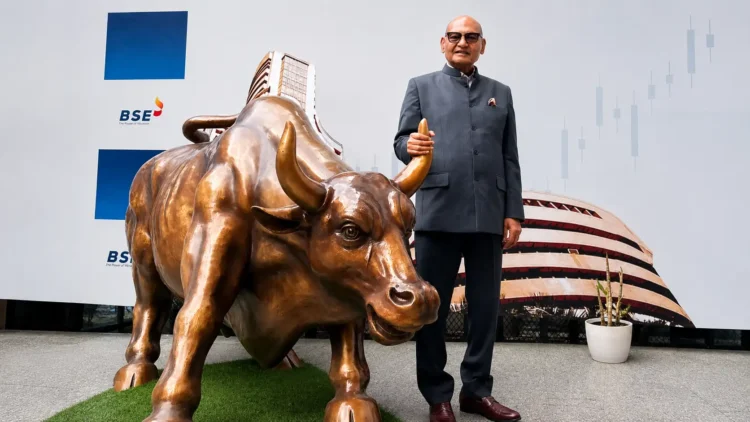 Vedanta Group Chairman Anil Agarwal during the listing of four newly demerged Vedanta companies