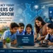 Students learning artificial intelligence in a classroom, highlighting AI literacy in India and future-ready education.