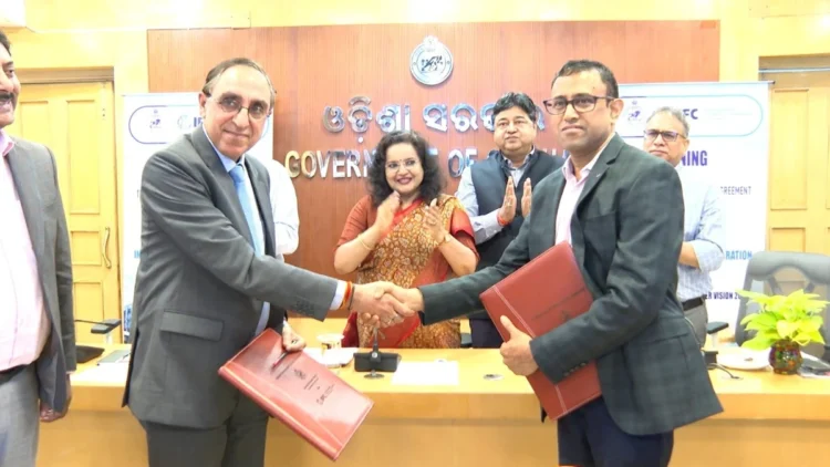 Chief Secretary Anu Garg during the signing of the Odisha government's Programmatic Transaction Advisory Services Agreement with IFC in Bhubaneswar.