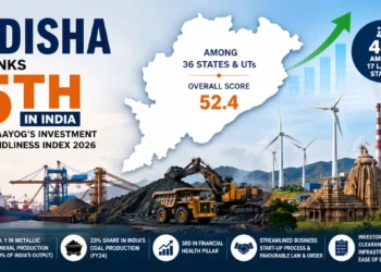 Odisha ranked fifth in NITI Aayog Investment Friendliness Index 2026